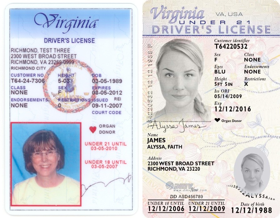 Driver s license. Virginia Driver License. West Virginia Driver License. Oklahoma Driver License.