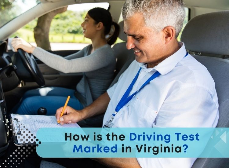 How is the Driving Test Marked in Virginia? 
